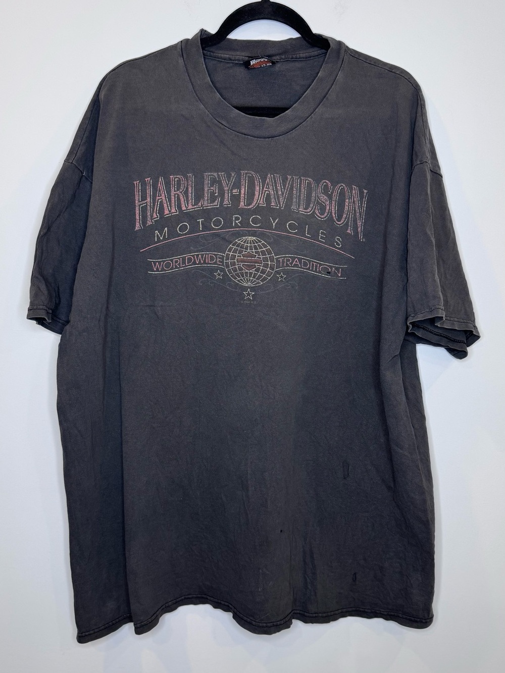 VINTAGE 1996 Harley-Davidson Beefy T-shirt Hawkesbury Ontario Made in USA sz XXL
